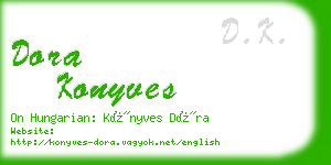 dora konyves business card